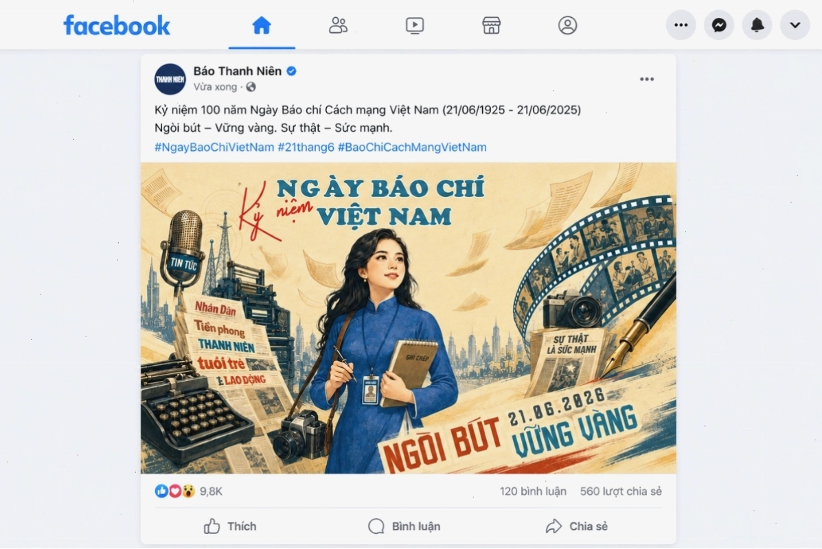Gợi ý mẫu thiết kế chào mừng ngày Báo chí Cách mạng Việt Nam