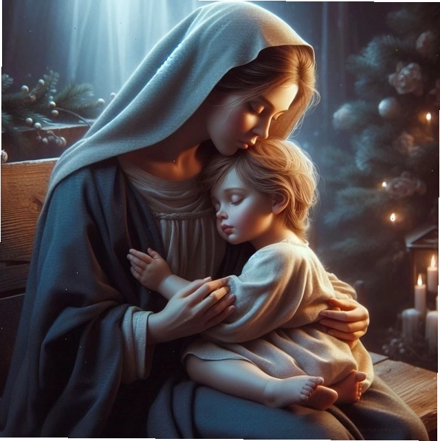 Hình ảnh AI Đức Chúa Giêsu và Đức Mẹ Maria