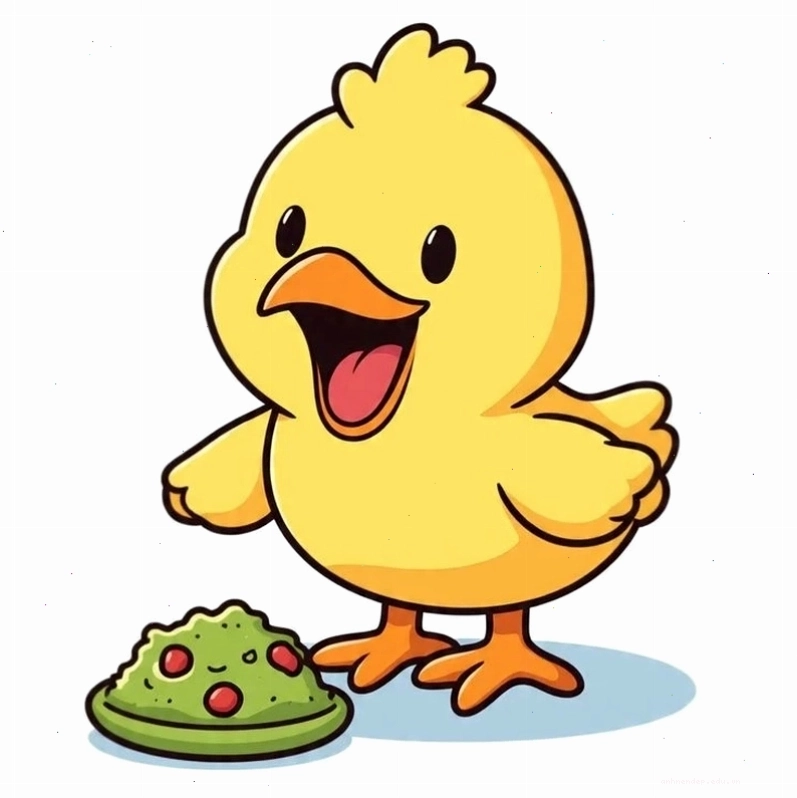 Hình ảnh con gà chibi ngộ nghĩnh đáng yêu