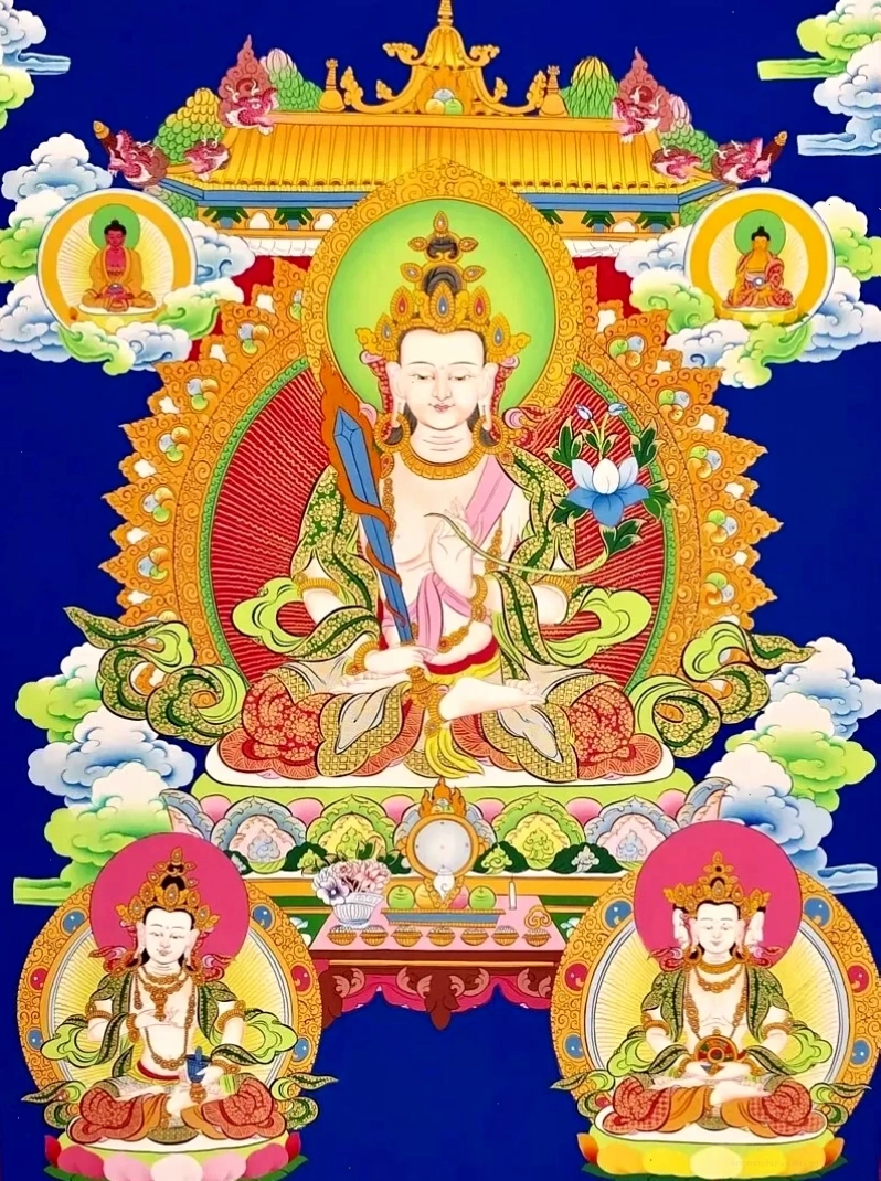 Hình ảnh Hư Không Tạng Bồ Tát nhìn thẳng