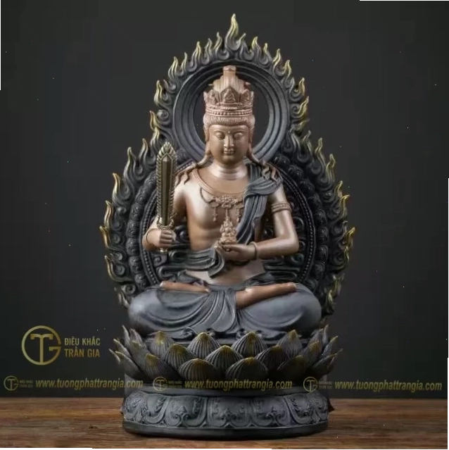 Hình ảnh Hư Không Tạng Bồ Tát trong không gian thiền định