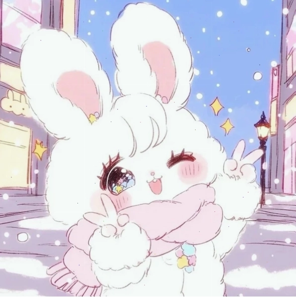 Hình ảnh thỏ cute với phong cách chibi