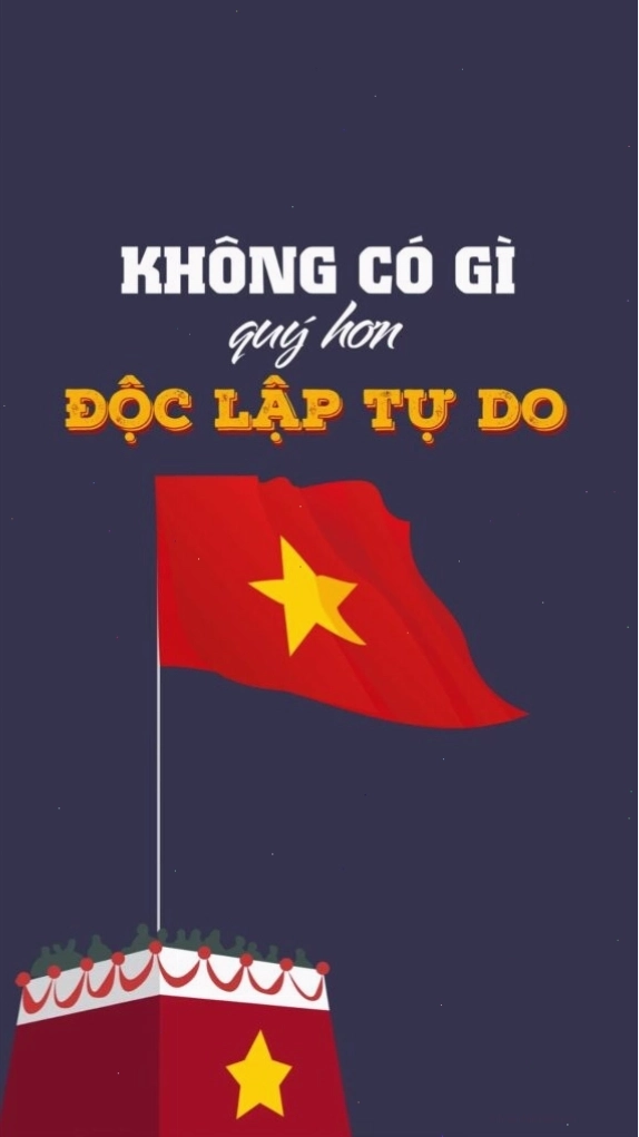 Hình nền 2/9 đơn giản mà ý nghĩa