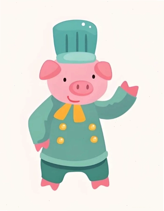 Hình nền chú heo chibi đang ngủ