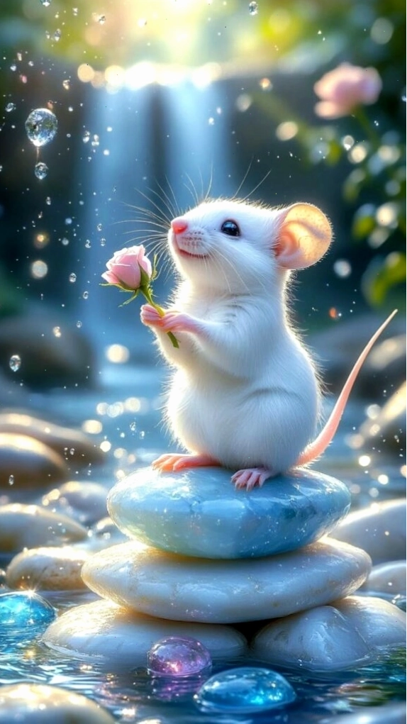 Hình nền chuột thiền an yên giữa thiên nhiên