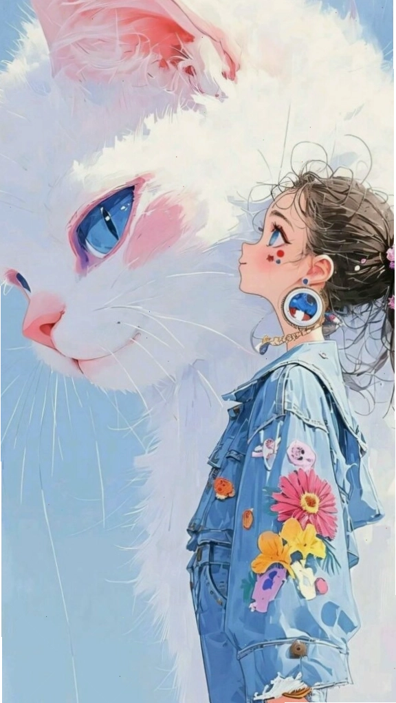 Hình nền cô gái với phong cách dễ thương
