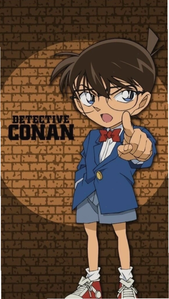 Hình nền Conan với ánh mắt sắc lạnh chuẩn thám tử nhí