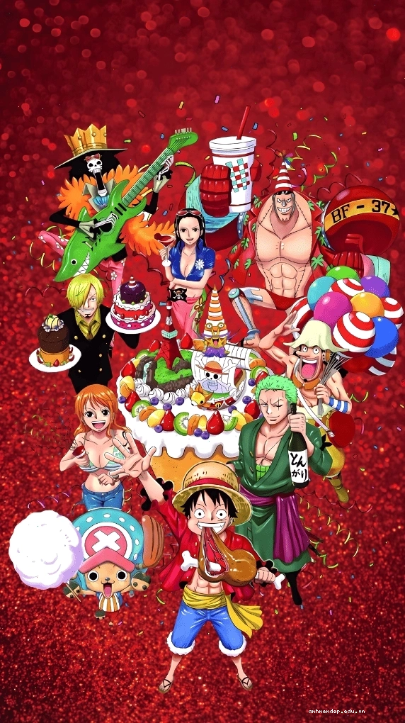 Hình nền điện thoại One Piece rực rỡ với màu sắc sống động