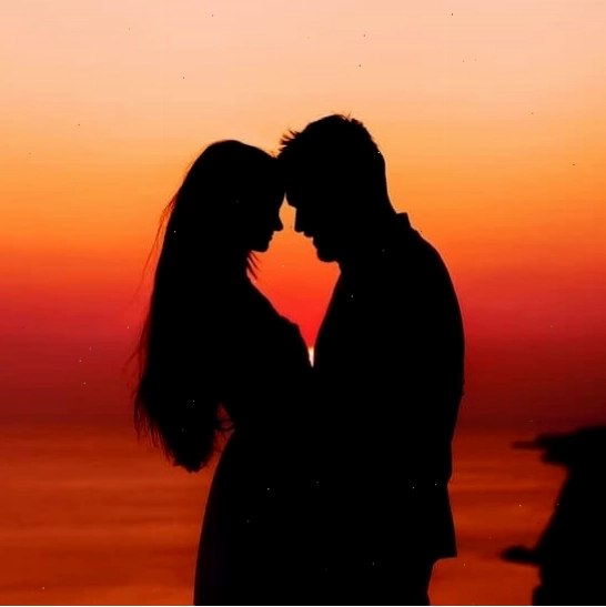 Hình nền đôi cho ny silhouette cặp đôi lãng mạn