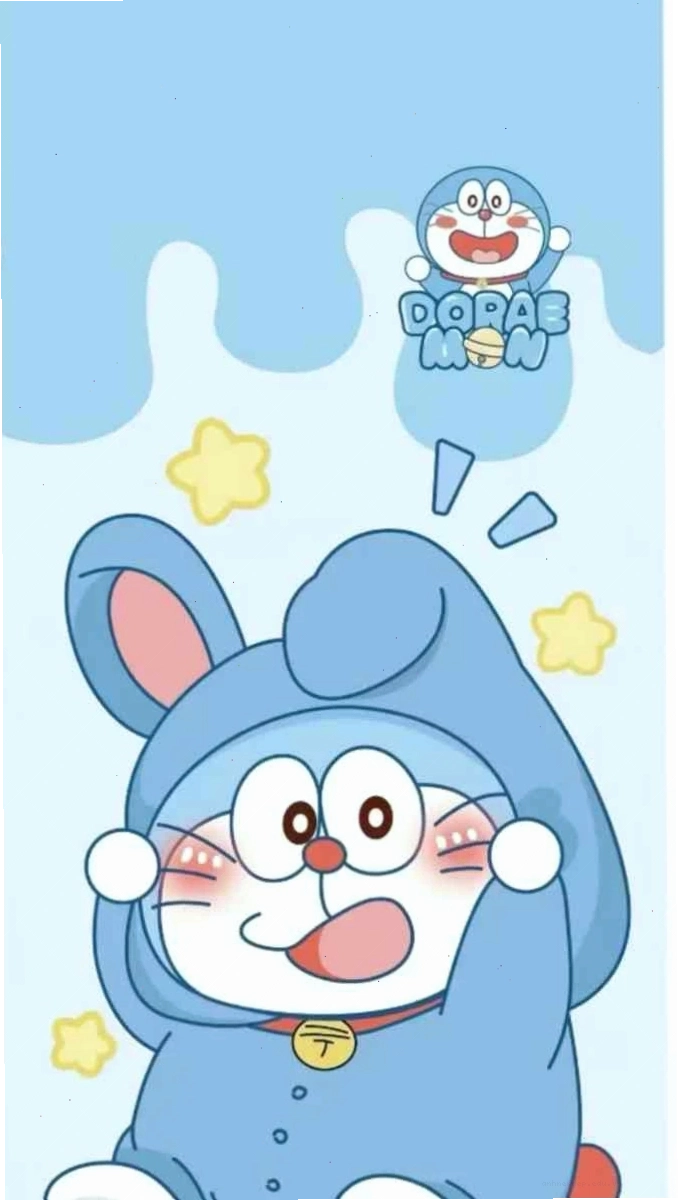 Hình nền Doremon 3D chibi đáng yêu, màu sắc tươi sáng