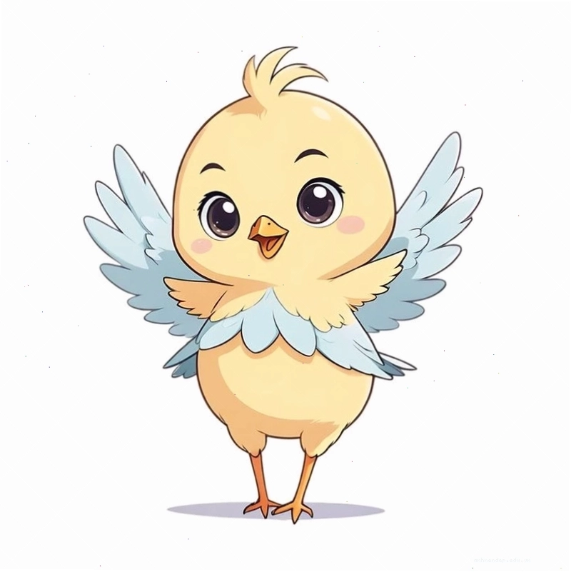 Hình nền gà con chibi cute làm avatar