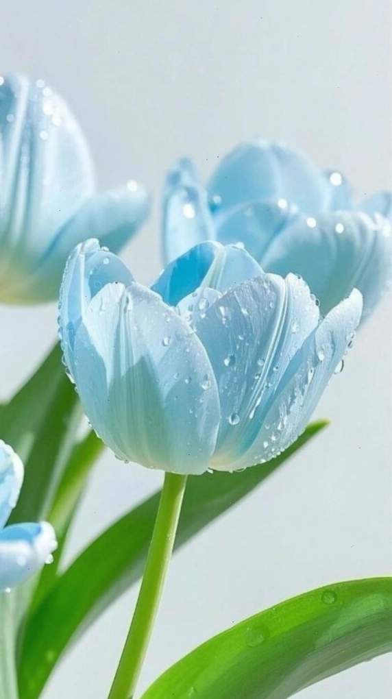 Hình nền hoa tulip màu tím lãng mạn, thích hợp cho không gian yên tĩnh