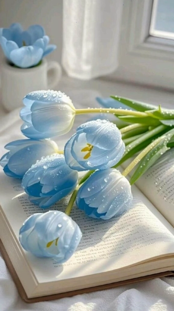 Hình nền hoa tulip với gam màu nóng, tạo sự nổi bật và ấn tượng