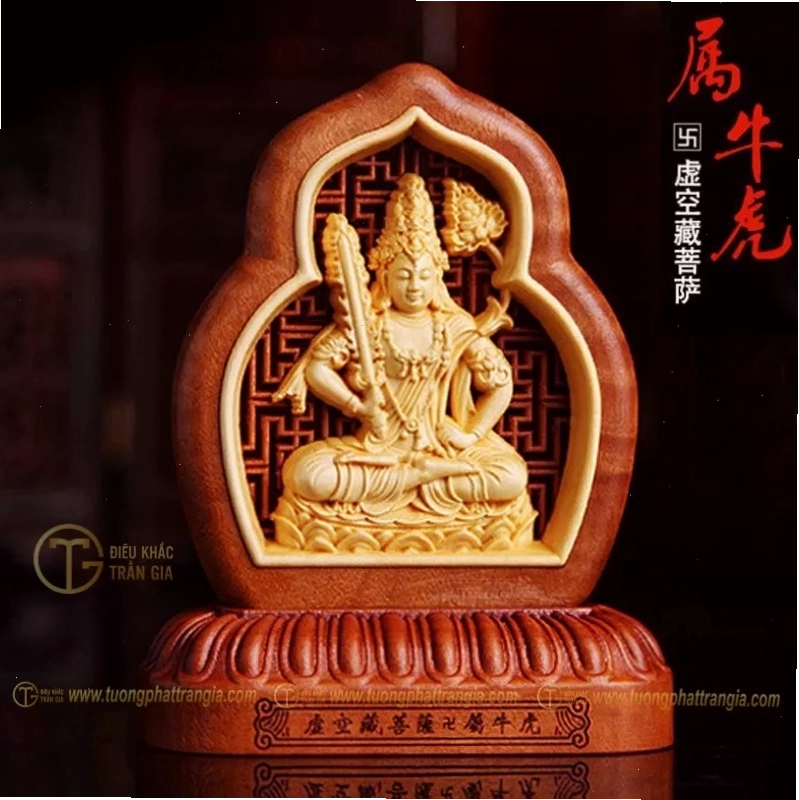 Hình nền Hư Không Tạng Bồ Tát với chi tiết tinh xảo