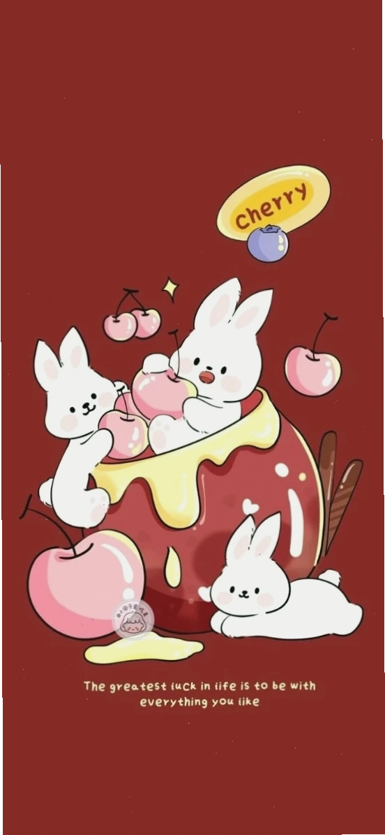 Hình nền màu đỏ cute với các biểu tượng cảm xúc