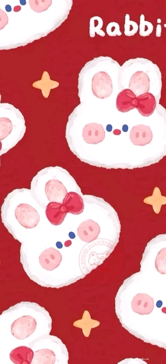 Hình nền màu đỏ cute với họa tiết trái tim nhỏ xinh