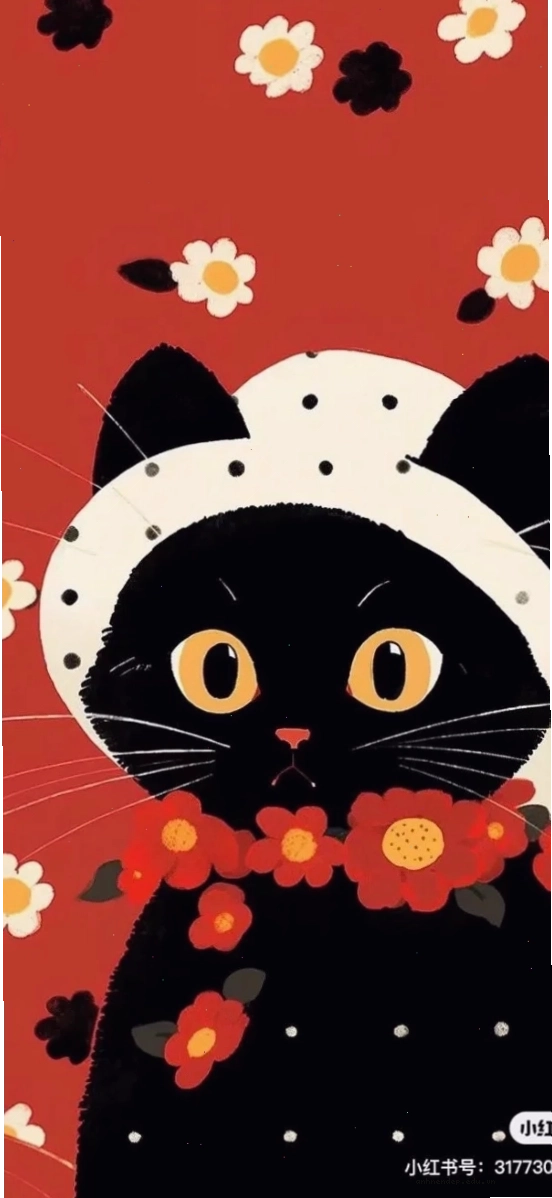 Hình nền màu đỏ cute với phong cách retro