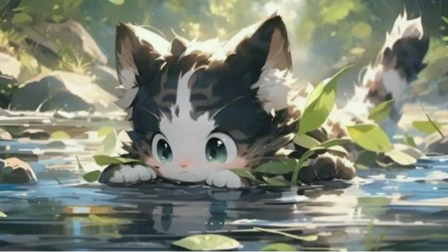 Hình nền máy tính Anime cô gái cầm ô