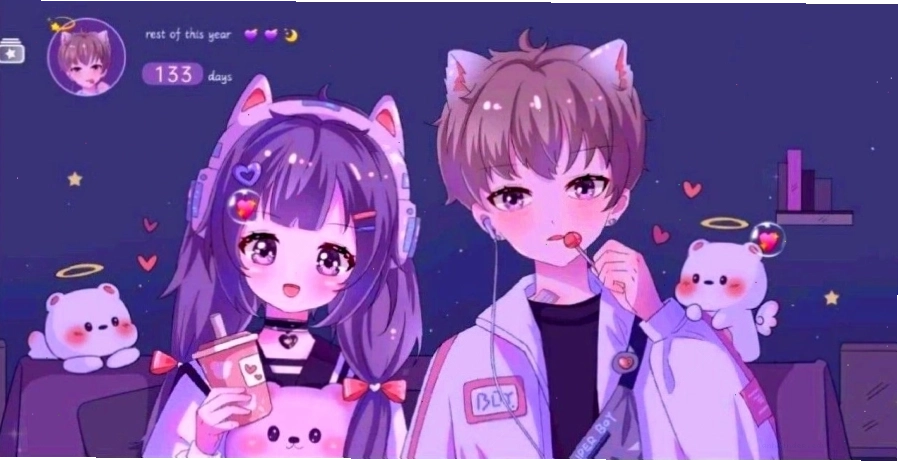 Hình nền máy tính Anime cô gái với đôi cánh thiên thần