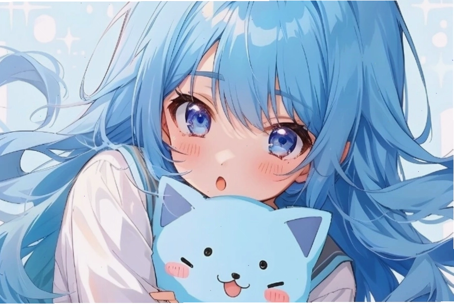 Hình nền máy tính Anime cô gái với trang phục học sinh