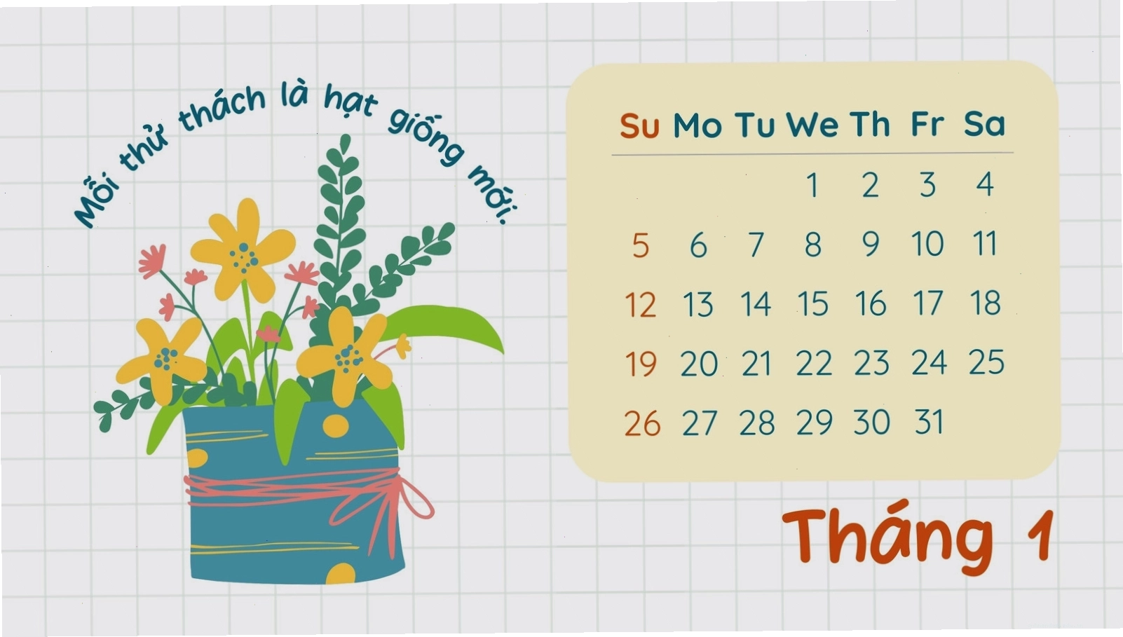 Hình nền máy tính trắng xanh họa tiết hoa lá