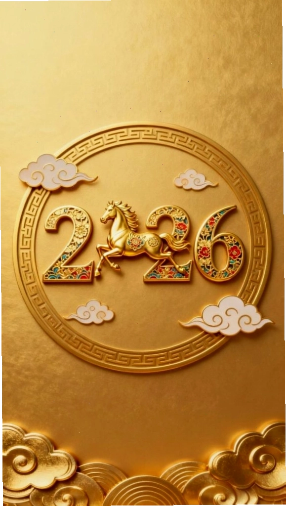 Hình nền mệnh Thổ với sắc vàng lan tỏa bình an và năng lượng thịnh vượng năm 2026