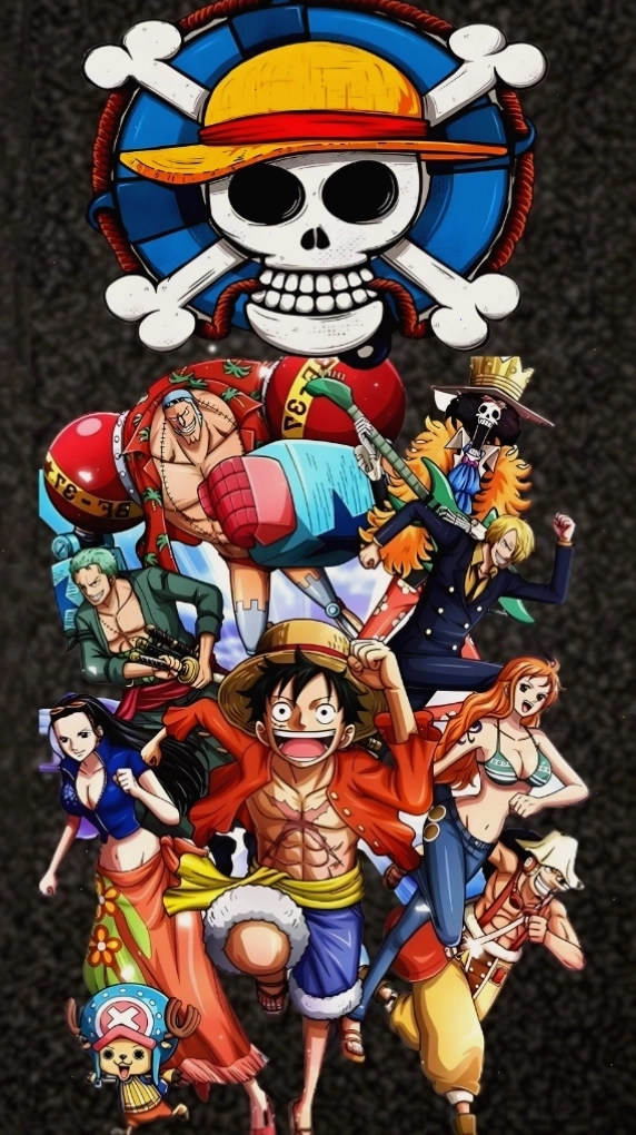 Hình nền One Piece cho điện thoại với nhân vật Luffy