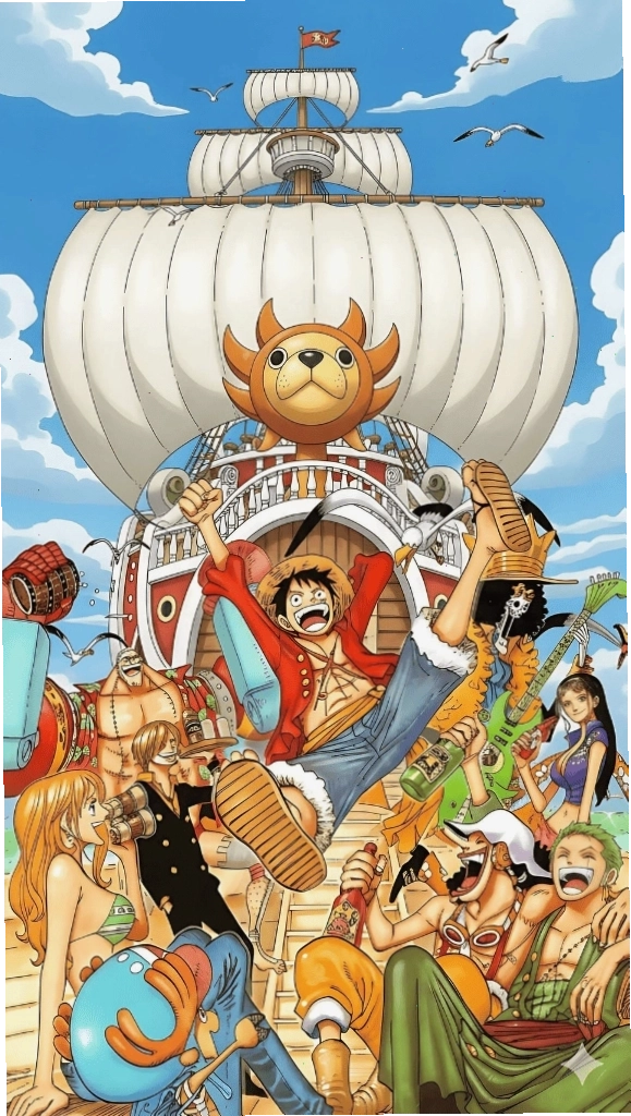 Hình nền One Piece cho điện thoại với phong cách nghệ thuật