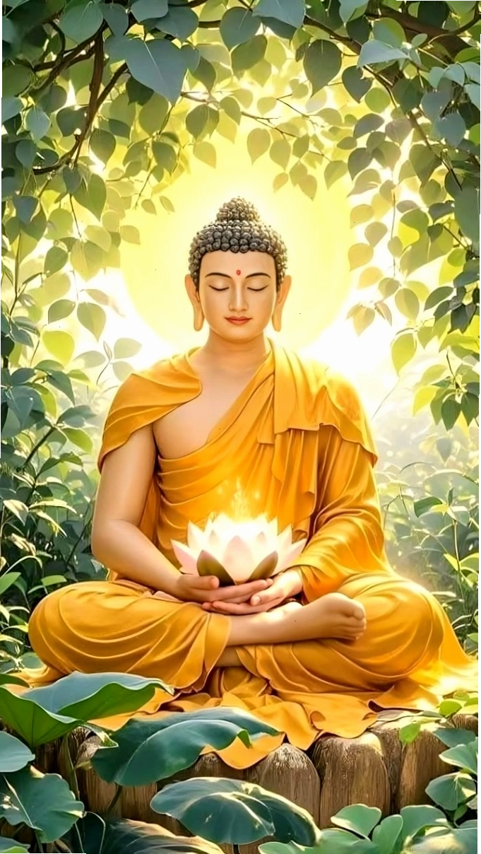 Hình nền Phật Di Lặc màu vàng rực rỡ