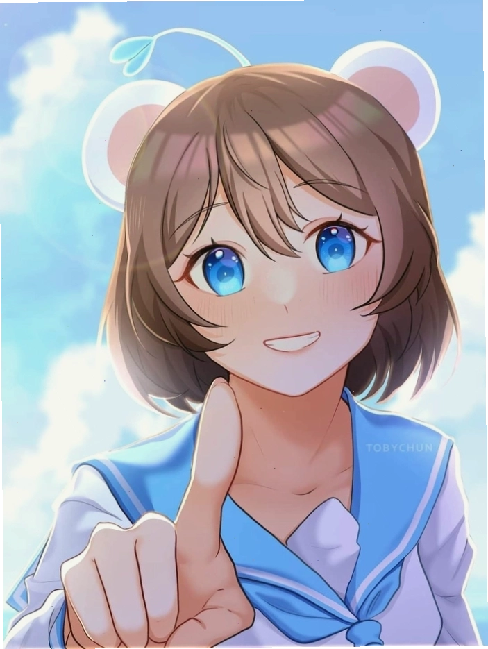 Hình nền Simmy anime chibi cute trong sáng, thuần khiết