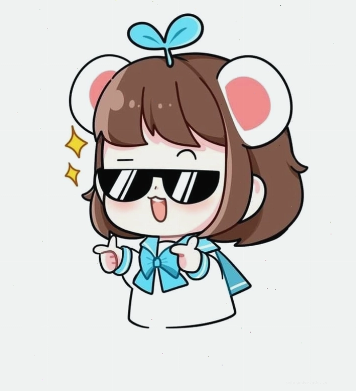 Hình nền Simmy anime chibi cute với màu sắc tươi tắn, bắt mắt