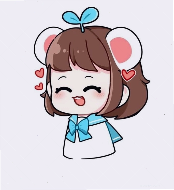 Hình nền Simmy chibi cute tươi sáng với gam màu rực rỡ