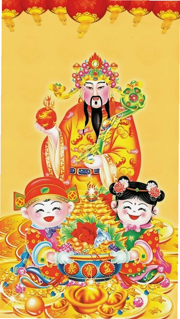 Hình nền Thần Tài sắc nét với các chi tiết tinh xảo