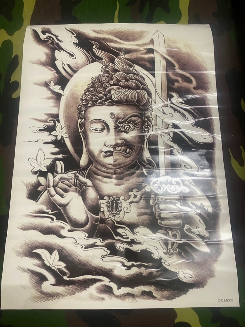 Hình xăm nửa Phật nửa Quỷ với sự kết hợp hoàn mỹ giữa hai thế giới đối lập