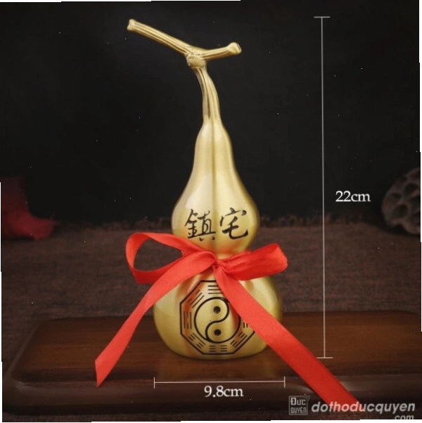 Hồ lô đồng cao 22cm, kích thước lý tưởng cho nhiều vị trí bài trí