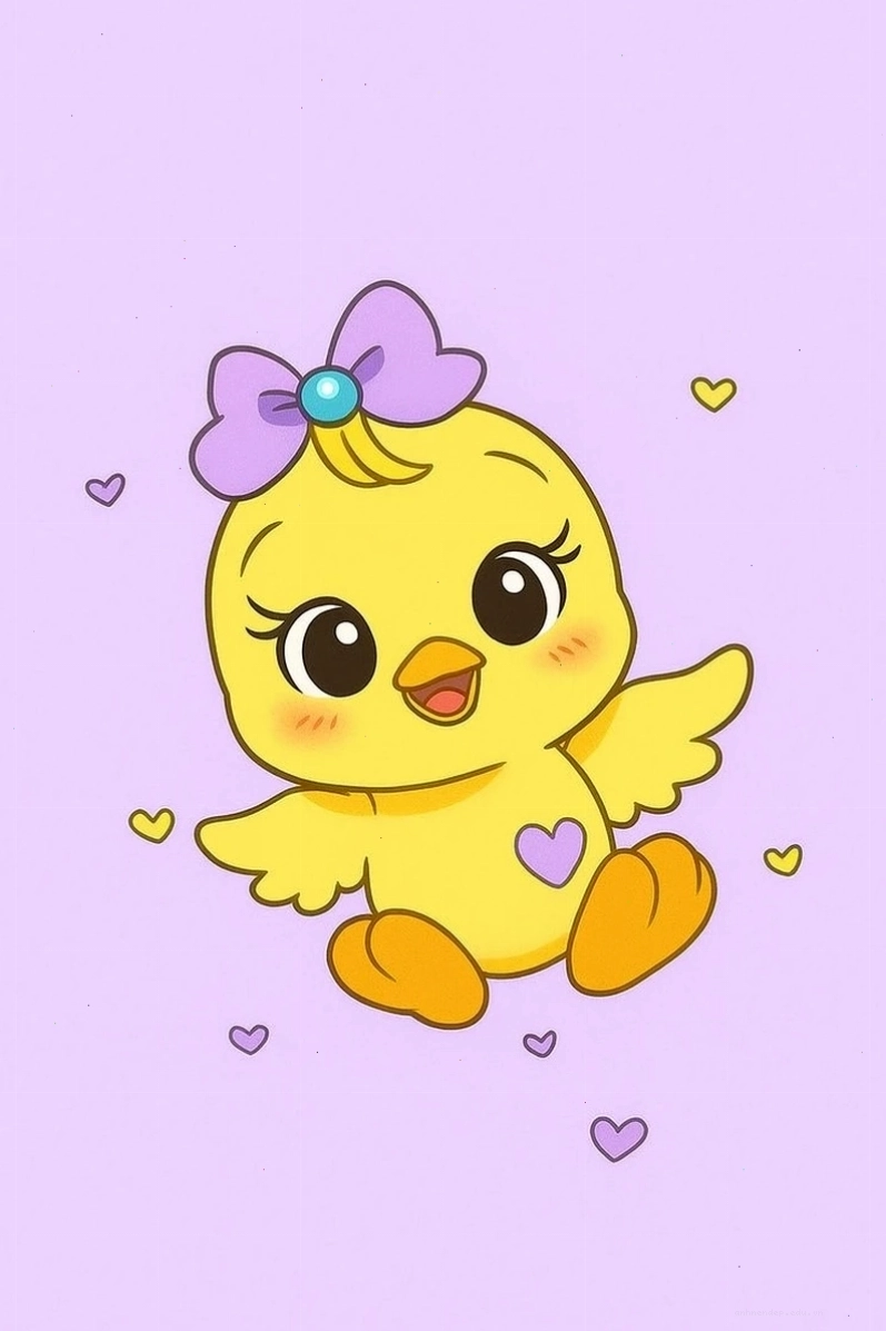 Kho ảnh coi con gà chibi siêu đáng yêu