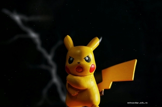 Những món đồ chơi Pokemon bao gồm cả Pikachu được sắp xếp nghệ thuật