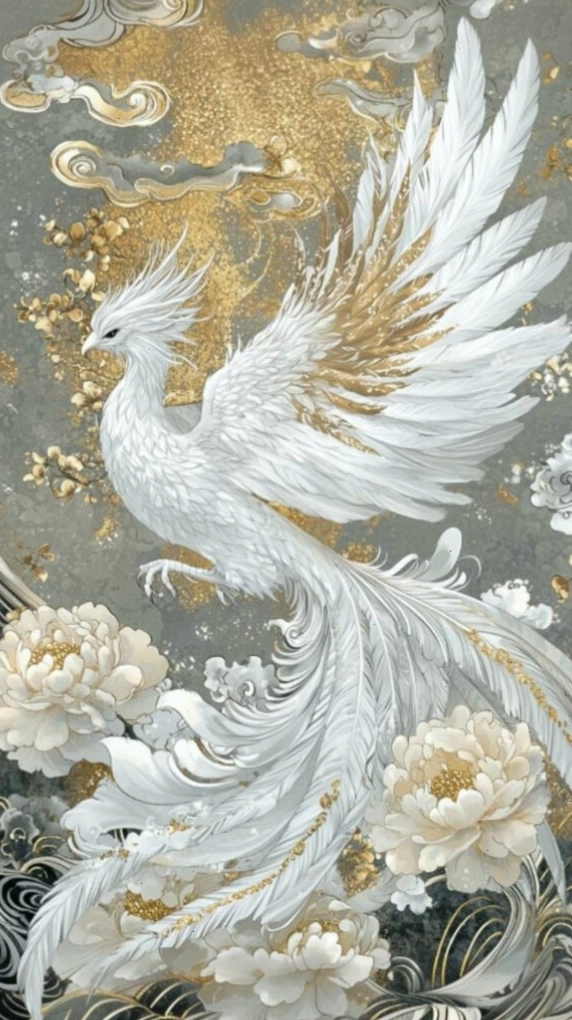 Phượng hoàng trắng ngọc thu hút tài lộc cho mệnh Kim