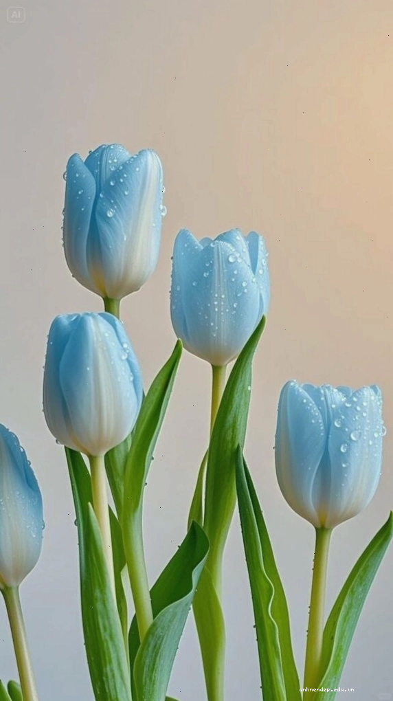 Tập hợp nhiều loại hoa tulip với màu sắc đa dạng trong một khung hình