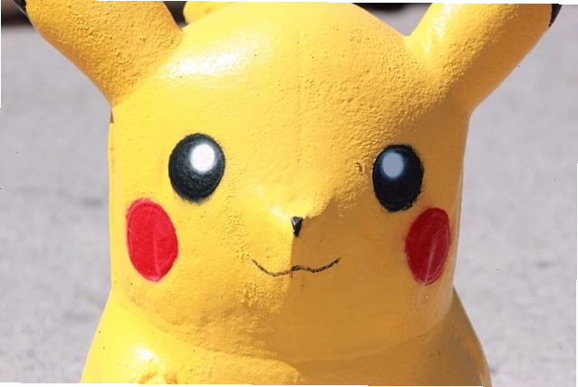 Tượng Pikachu nghệ thuật, chi tiết tinh xảo