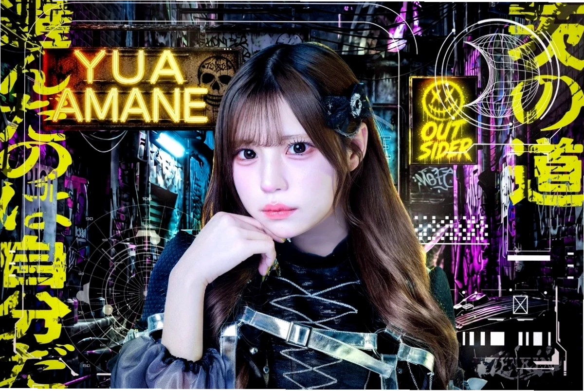 Yua Amane trong trang phục biểu diễn
