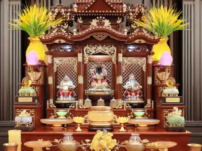 Top 100+ mẫu ảnh bàn thờ thần tài giúp gia chủ vượng phát