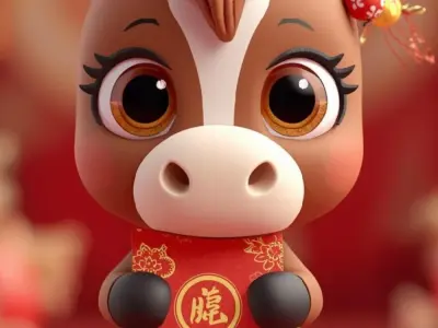 30+ Ảnh nền ngựa đeo bao lì xì may mắn đầu năm
