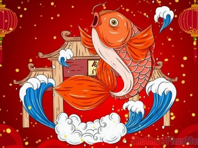 Hình nền điện thoại cá chép hóa rồng: Biểu tượng may mắn và sức mạnh