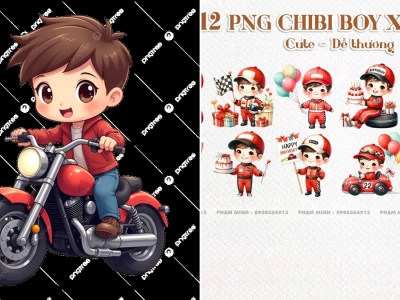 Những mẫu chibi các loại xe đua đẹp nhất cho bé sáng tạo năm 2026